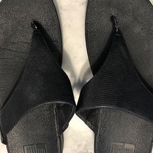 FITFLOP black leather upper size 8